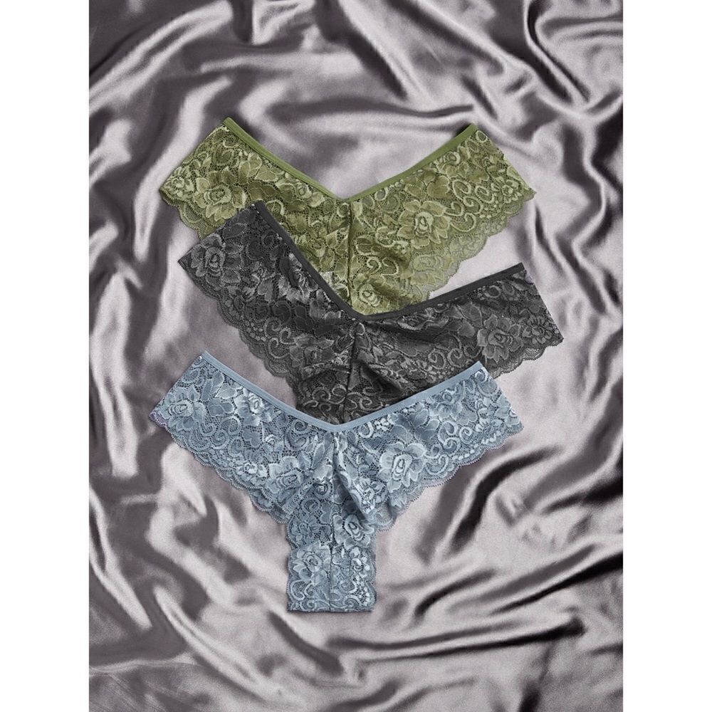 Floral Lace Underwear Panty Set